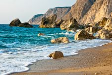 Rock Sea Royalty Free Stock Photo Rock Sea Royalty Free Stock Photo