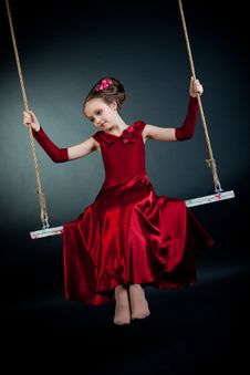 Young Girl Posing On Black Background Royalty Free Stock Photo Young Girl Posing On Black Background Royalty Free Stock Photo