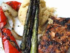 Grilled Salmon With Fresh Dill Stock Photos Grilled Salmon With Fresh Dill Stock Photos