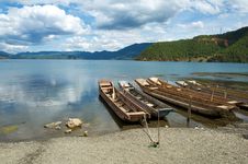 Lugu Lake Stock Image Lugu Lake Stock Image