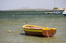 Traditional Boat At The Sea Royalty Free Stock Image Traditional Boat At The Sea Royalty Free Stock Image