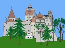 Bran Castle, Romania Royalty Free Stock Photos Bran Castle, Romania Royalty Free Stock Photos