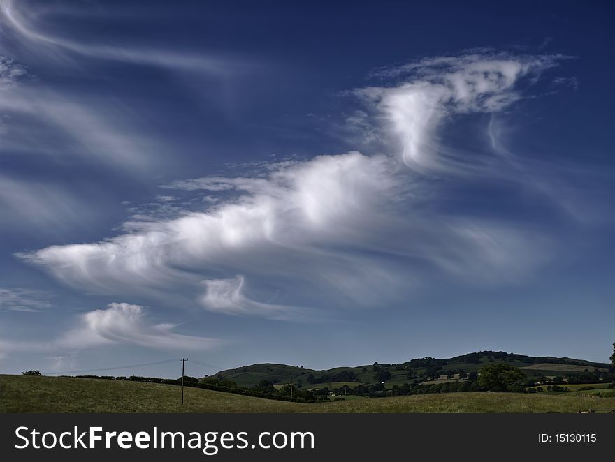 Cirrus fall streaks