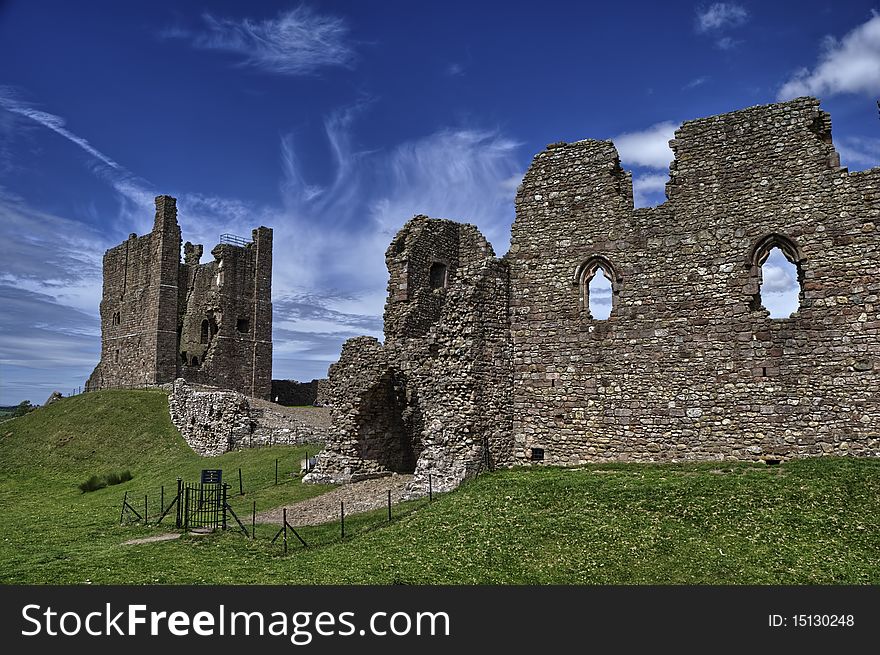 A view of Brough Castle, Cumbria, England