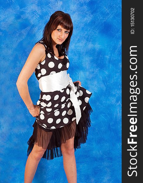 Girl In Polka-dot Dress