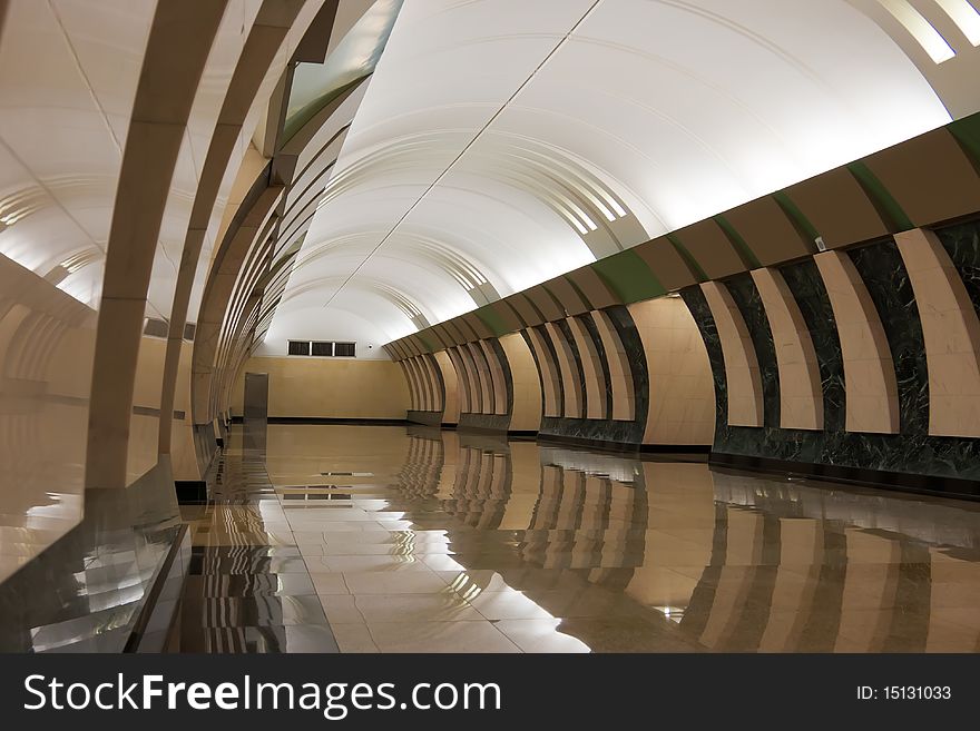 Large business hall in modern building. Large business hall in modern building