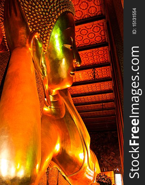 Buddha statue of Wat Pho Bangkok Thailand. Buddha statue of Wat Pho Bangkok Thailand