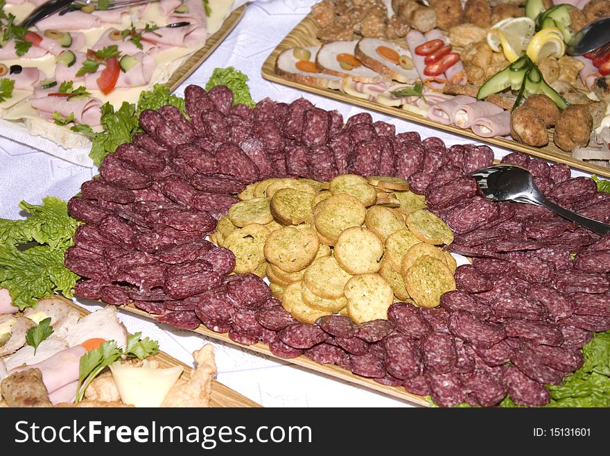 Catering buffet style - different light snack and sandwiches. Catering buffet style - different light snack and sandwiches.
