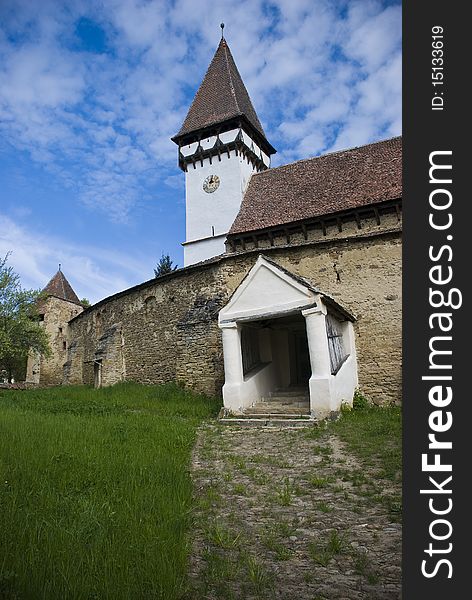 Medieval fortified church in Transylvania, Romania