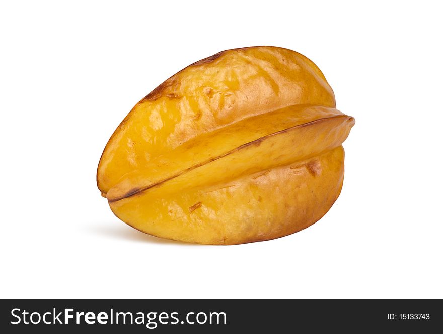 Carambola isolated on a white background