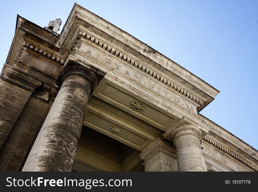 Fragment of architecture in Italy