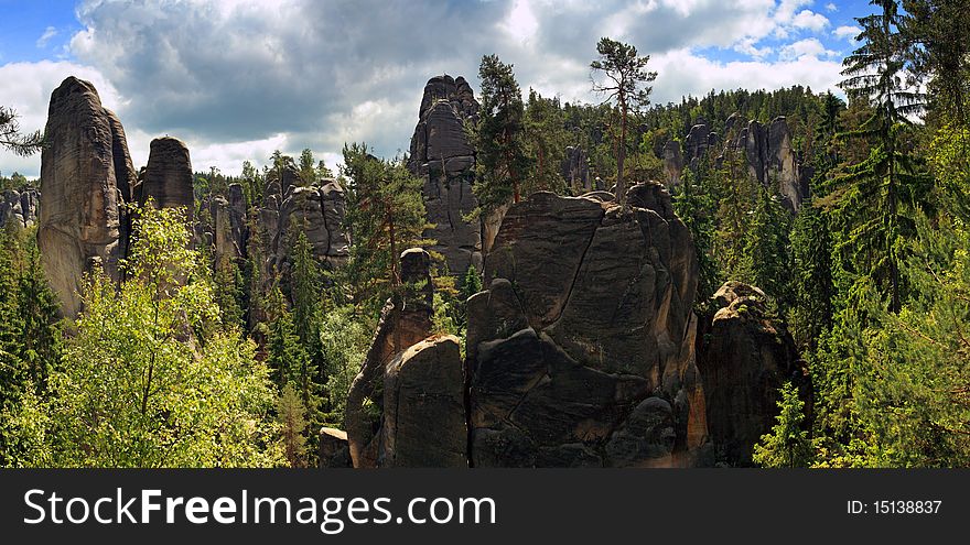 Mayor and His Wife, Adrspach-Teplice Rocks, Czech Republic. Mayor and His Wife, Adrspach-Teplice Rocks, Czech Republic