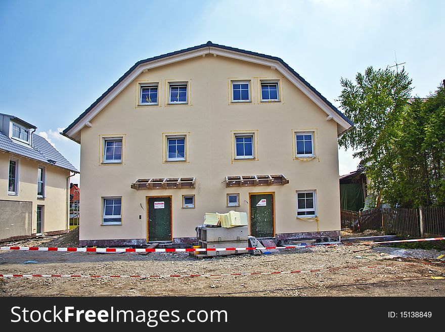 Housing Area In A Suburban Street