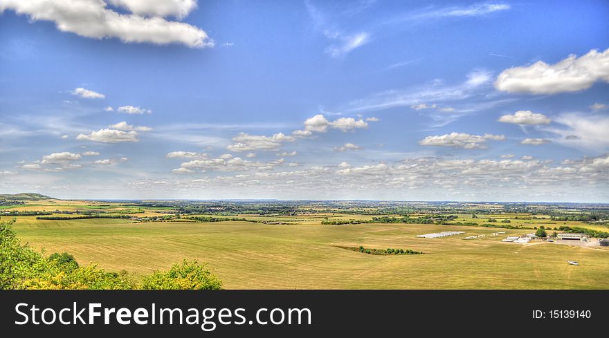 An HDR Image of Dunstable Downs. An HDR Image of Dunstable Downs