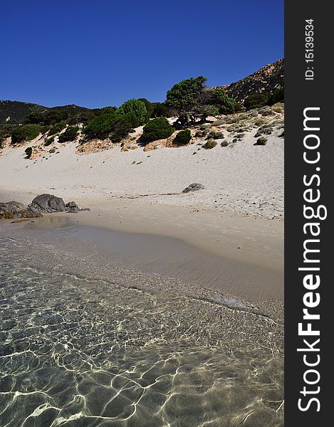 Beautiful beach of Sa Ruxi, Villasimius, in Sardinia, Italy. Beautiful beach of Sa Ruxi, Villasimius, in Sardinia, Italy.