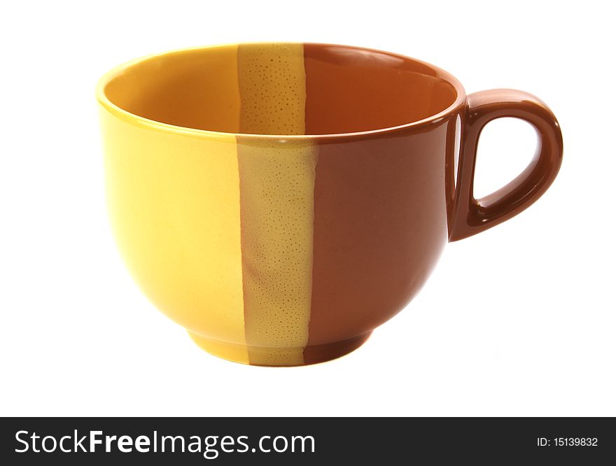 Empty color cup