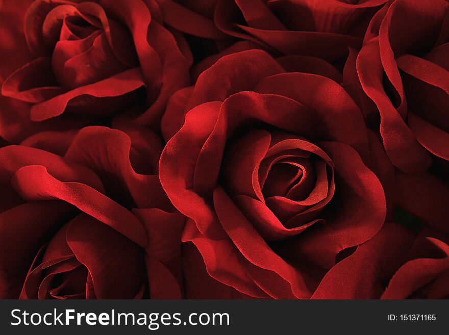 Red Bouquet Artificial Roses