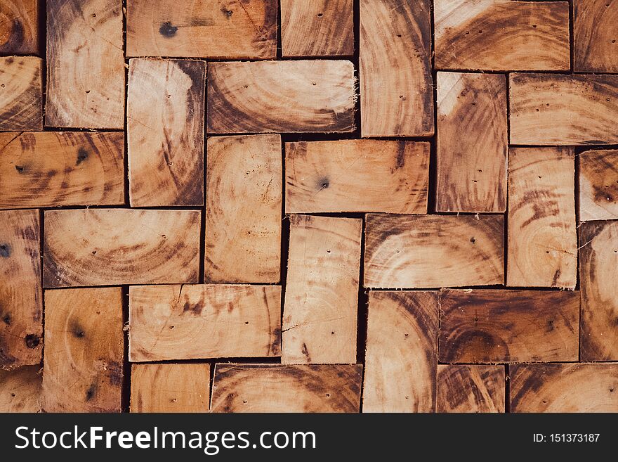 Pattern of rough wood pieces