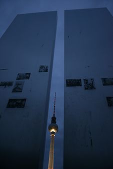 Fernsehturm TV Tower In Berlin Royalty Free Stock Photography Fernsehturm TV Tower In Berlin Royalty Free Stock Photography