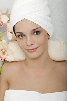 At Beauty Spa Royalty Free Stock Photo At Beauty Spa Royalty Free Stock Photo