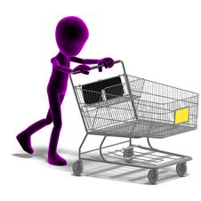 Symbolic 3d Male Toon Character Goes Shopping Royalty Free Stock Photos Symbolic 3d Male Toon Character Goes Shopping Royalty Free Stock Photos
