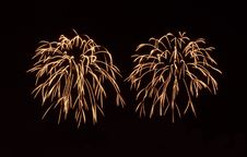Gold Fireworks Royalty Free Stock Photo Gold Fireworks Royalty Free Stock Photo