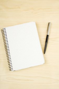 Notebook And Pen Royalty Free Stock Image