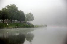 Foggy Morning Lake Stock Photography Foggy Morning Lake Stock Photography