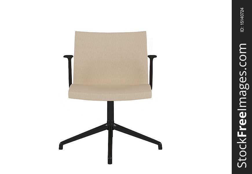 Brown Office Armchair Isolated