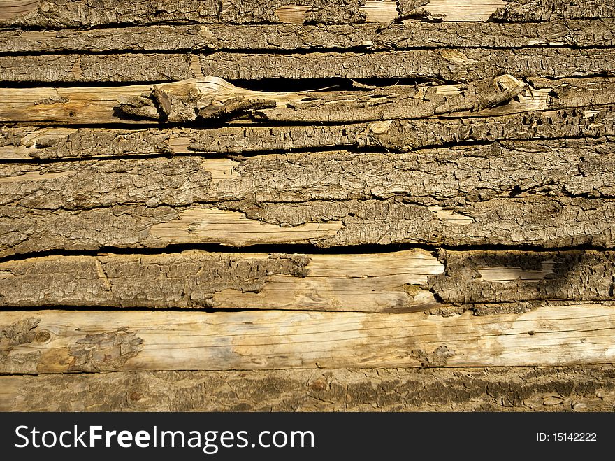 Wooden Strips As Wall
