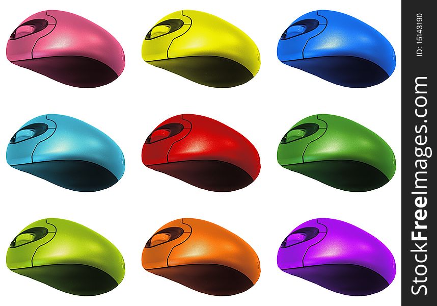 Colourful Computer Mouses