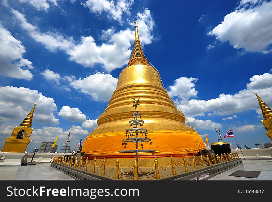 Thailand Landmark Golden Mount (wat Sraket)  B