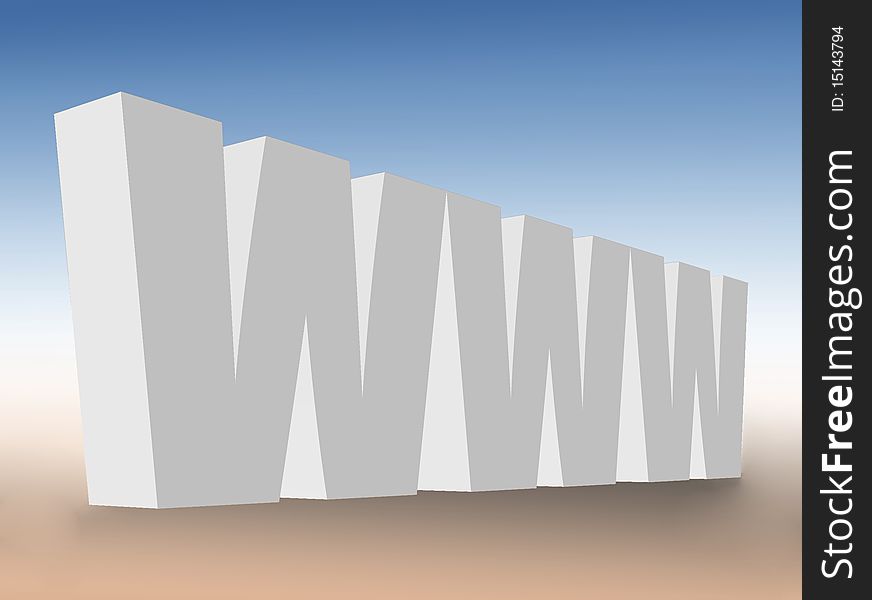 World wide web sign background. World wide web sign background