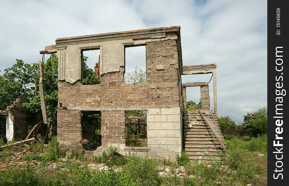 Empty houses in Abkhazia