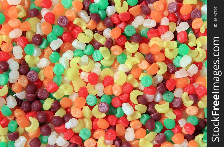 Background of colorful fruity candies