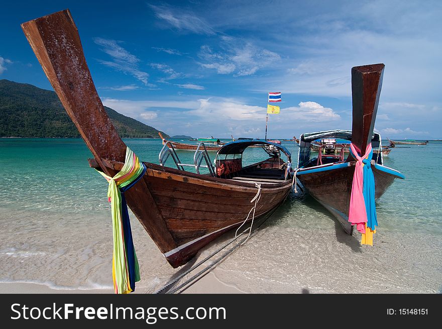 Long-tailed Boat At Lipe