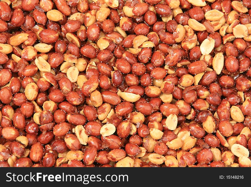 Background of salted and  toasted peanut. Background of salted and  toasted peanut