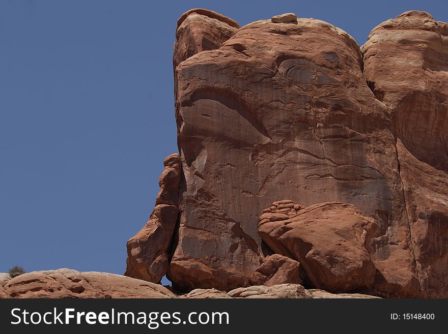 A rock formation in Utah, United States.