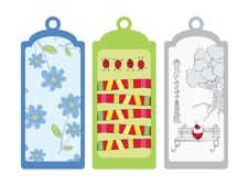 Three Bookmarks Stock Photography Three Bookmarks Stock Photography