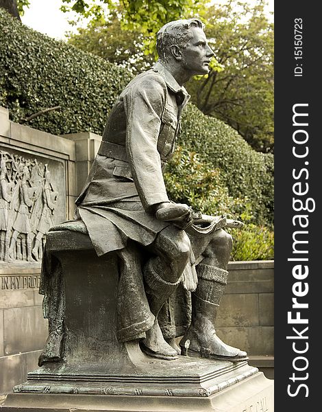 WW1 Memorial In Edinburgh, Scotland