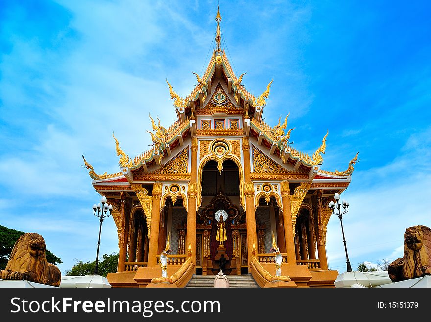 Thai Temple in  khonkane province
