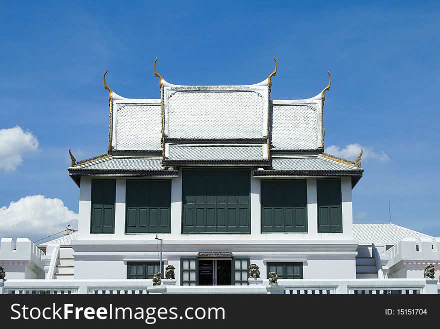 White Buddhism Church at Grand Palace, Bangkok, Thailand