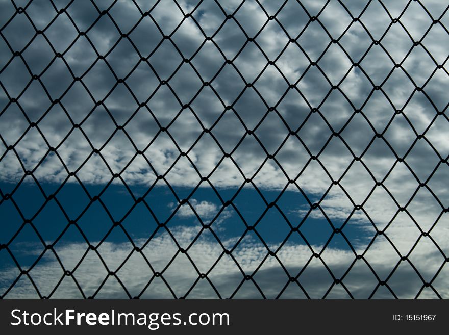 Chainlink Fence in the park for security