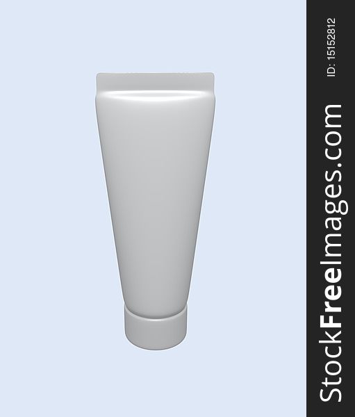 It is an image of isolated plastic tube