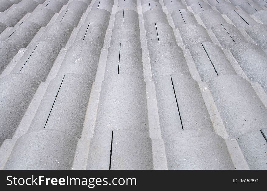 Pattern of White Roof, house. Pattern of White Roof, house