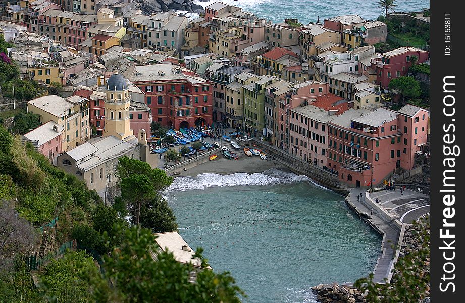 A view in Cinque Terre, italy