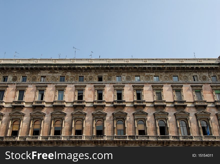 Ancient palace of the Renaissance in Milan