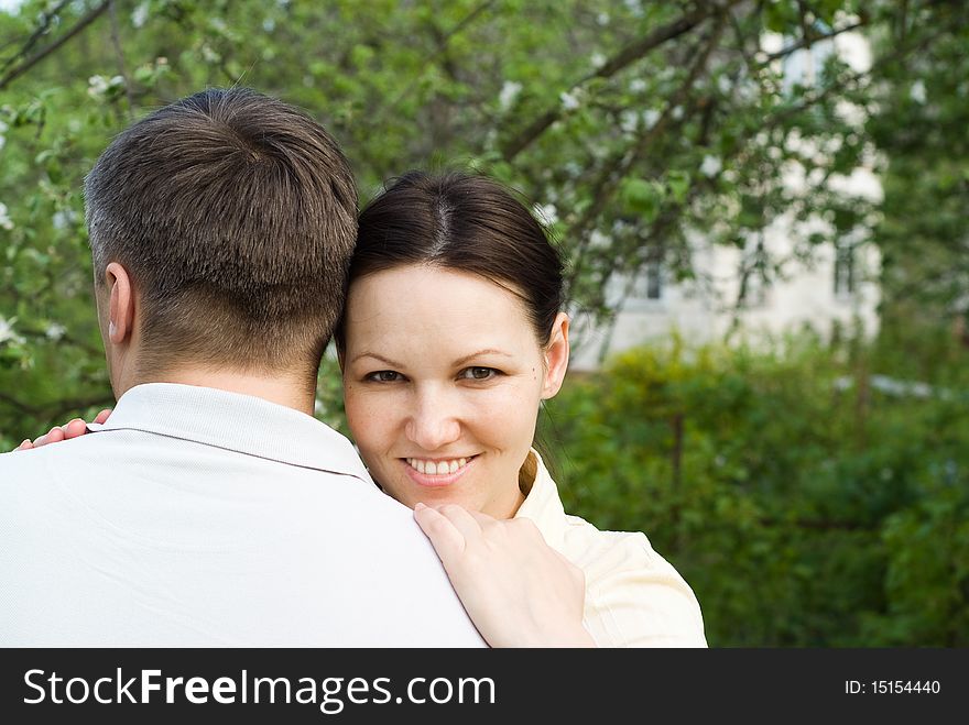 Couple In The Summer Park