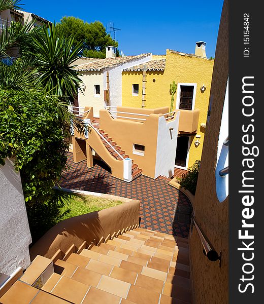 Colorful Apartments in Majorca island, Spain