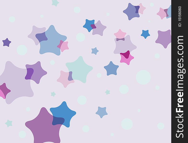 Abstract background pattern with stars